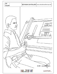 Mühendis boyama sayfaları